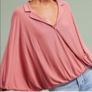 3/$15🥳 Anthropologie Postmark wrap top